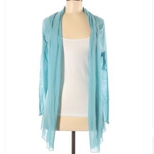 *Vertigo Paris* M/L Tiffany Blue Shawl Cardigan